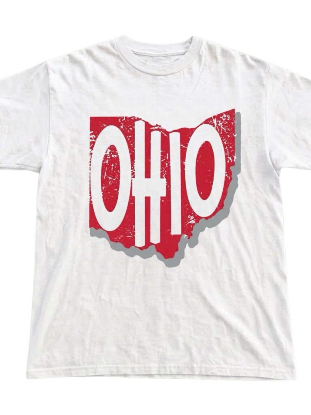 Distressed Ohio State Map Shirt